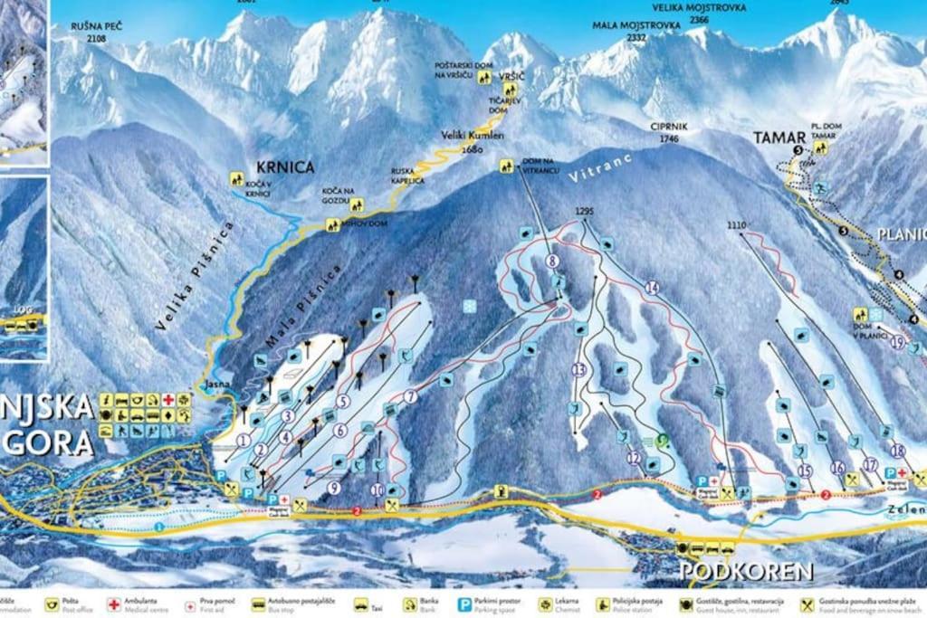 Apartmán Pr Anzico Kranjska Gora Exteriér fotografie